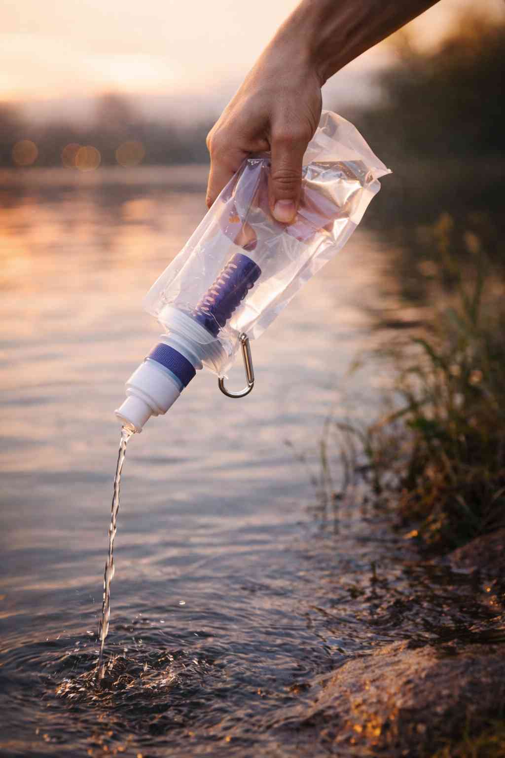Sac filtrant portable – Eau potable instantanément, partout