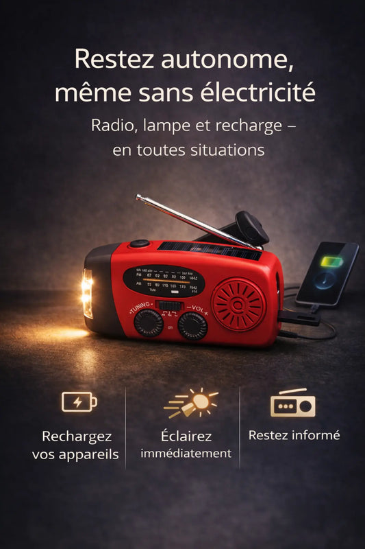 Radio d’urgence autonome – énergie illimitée